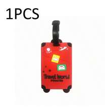 4pcs/3pcs/1pc New Cartoon Airplane Letter Luggage Tag Set, Handbag & Travel Bag Tag, Suitable For Portable Flight & Back To School Christmas Gifts Card Holder Pendant For Travel Holiday Vacation With Name ID Cards - Multicolor - View 17