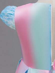 Girls' Trailing Cake Dress, Birthday Party Formal Dress, High-End Dress For Girls