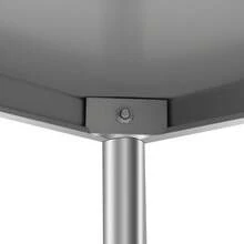 WUPYI2018 Edelstahl Küchentisch, 150 x 120 x 40 cm Küchentisch Edelstahltisch Schwerlastregal Arbeitstisch 4 Böden Gastronomie Regal, 50kg für Speisekammern, Restaurants, Küchen, Großküchen