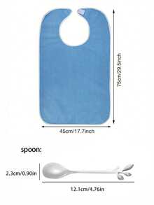 1pc Adjustable Adult Bibs Simple Multi-Purpose Bib For The Elderly, Adult Towel Cloth, Bib Feeding Care,For Elderly, Disabled, Nursing Home Use