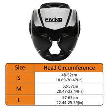 1 قطعة واقي رأس للملاكمة احترافي، مصنوع من جلد البولي يوريثان السميك، مناسب للبالغين والمراهقين، جنسي محايد، خوذة مغلقة الوجه للتدريب على الكاراتيه والملاكمة، تجهيزات واقية قوية للتايكوندو والملاكمة والفنون القتالية والمواي تاي والمصارعة المختلطة، متوفرة بمقاسات S/M/L، باللون الأسود والأحمر والأزرق والألوان الساطعة، رؤية واسعة، واقي - متعدد الألوان - مشاهدة 6