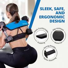 OG Belt - Exercise Hip Thrust Belt U2013 Dumbbells, Kettlebells, And Plates U2013 Slip - Resistant Padding Hip U2013 Gym, Home, And On - Go Workouts - 藍色 - 查看 3