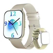 SIMSONLAB 1.83英寸高清屏幕女士智能手表,具备通知提醒/无线通话/音乐控制/语音助手/秒表/计时器/闹钟/遥控拍照/手机查找等功能,同时还具备健身追踪功能,内置100多种运动模式/距离追踪/天气预报,1ATM防水,兼容iOS/安卓系统。 - 彩色 - 查看 19