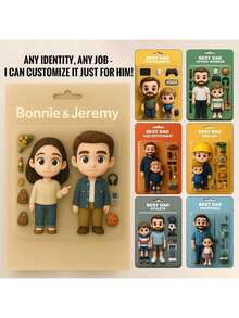 1pc Custom Action Figure Cartoon Photo Frame, 2D Personalized Personalized Action Figure Poster, Funny Gift Ideas For Wedding, Birthday, Christmas, Halloween, Party, Decorations Room,Backdrop Decoration, Fathers Day, Grandpa, Husband, Boyfriend, Home Decor