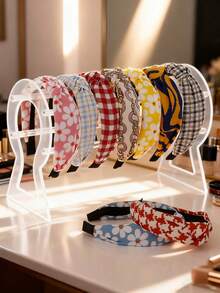 1入組透明亞克力鏤空髮帶收納展示收納支架適用於頭帶,項鍊,手鍊和其他首飾配件 - 無色 - 查看 2