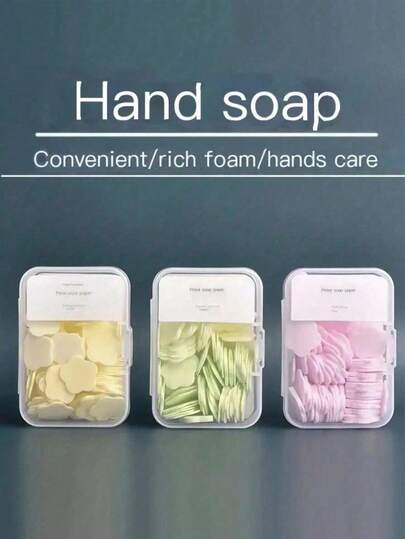 1/3 piezas Hojas de jabón de papel de viaje con forma de flor desechables, rebanadas de jabón de papel perfumado portátil para lavarse las manos en interiores, exteriores, campamentos, senderismo, regreso a la escuela, playa, accesorios esenciales de viaje para hombres, mujeres y niñas, regalo para amigos