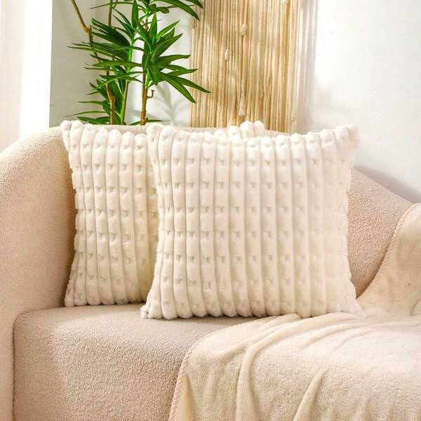 1pc Capas de Almofada de Veludo Macio, Fronha, Para Presentes de Natal, Fronha Diária, Resistente a Manchas, Tridimensional, Macia e Confortável, Adequada para Presentear Amigos, Decoração de Casa