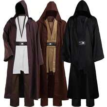 Laku Tunic Costume Men's Tunic Hooded Robe Full Set Halloween Cosplay Costume Cloak Set - màu đen - Xem 1