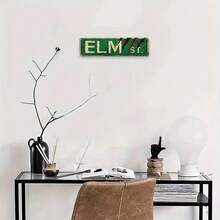 Elm Street Horror Movie Metal Sign: Rustic Retro Decorative Wall Sign, 4x 16inch (10x 40cm ), Aluminum, Wall-Mounted, No Electricity Required, Halloween, Home, Bars, Cafes, Garages, Rooms,, Beer Festival, Offices, And Bar Decorations