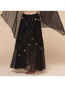 إكسسوارات رقص البطن، سلسلة خصر التنورة، أداء الرقص، أداء الجمباز، 1 قطعة إكسسوار رقص، إكسسوارات الرقص، سلسلة خصر رقص البطن، حزام خصر الرقص، وشاح لف الخصر، وشاح خصر للتمرين، سلسلة خصر معدنية، وشاح ورقصة الورك، زي رقص لجميع المواسم