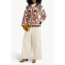 FARM Rio Reversible Belted Printed Shell Jacket | - Cream - View 3