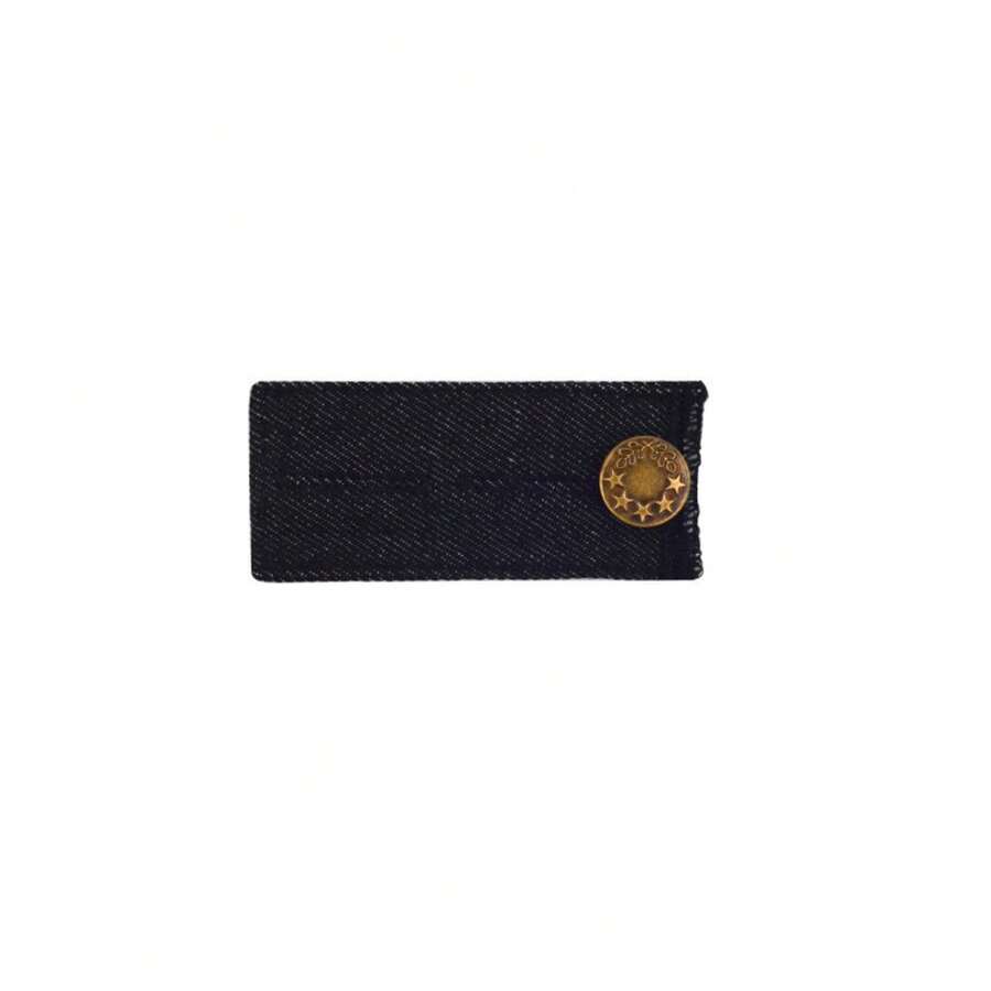 1Pc Jeans Waist Expander Belt Waist Accessories Jeans Stretch Waist Adjustment Maternity Extension Buckle Waist Expander Buckle - màu đen - Xem 1