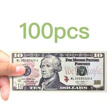 20PCS 3*1.2cm Mini $50 Props,100PCS 11.6*4.8cm Small Size 100 Dollar Prop Paper,100PCS Regular Size $10, $20, $50, New And Old $100 Prop Paper, Simulated Dollar Prop Paper, Prank Props, Magic Movie Prop Paper, Collectible Commemorative Display Prop Paper, Birthday Holiday Gifts, Halloween, Christmas Dollar Prop Gifts, Dollar Prop Decoration