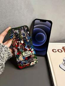 Funda para teléfono con diseño de Alicia en el País de las Maravillas, ideal para iPhone 16, 15, 14 Pro Max, 13, 12, 11, XR y XS Plus. Fabricada en silicona TPU, ofrece protección contra golpes y caídas, además de una excelente sensación al tacto. Es el regalo ideal para familiares, amigos y seres queridos. - Negro - Ver 3
