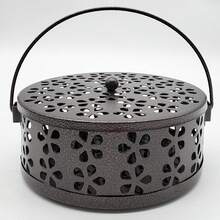 Soporte con tapa para espiral antimosquitos, soporte para usar al aire libre en campamentos, quemador de espiral antimosquitos para el hogar