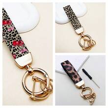 Breloc din aliaj de zinc, 1 bucată, vopsit UV creativ, piele PU, design elegant, acoperire antirugină, foarte potrivit pentru cheile mașinii și cheile de acasă. Articole rafinate de luat cu dvs., de oferit prietenilor și familiei. Potrivit atât pentru bărbați, cât și pentru femei!