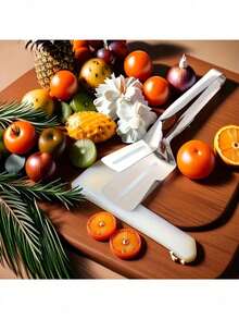 1 Pc 410 Stainless Steel Grill Tongs - Heat Resistant & Locking Food Tongs For BBQ, Kitchen, Flipping Steak