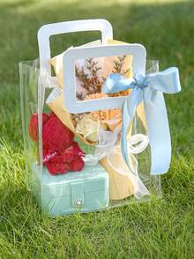 10/5/1件-透明加厚PVC礼品袋、结婚糖果盒手提袋、礼品纪念品袋、午餐袋、圣诞礼品袋。 - 彩色 - 查看 2