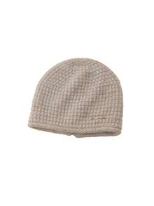 1 pieza Gorro de punto de corte holgado unisex con decoración de lazo de metal, suave y cálido, adecuado para exteriores, caminatas, uso diario en otoño/invierno