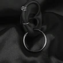 1pc Stainless Steel Fashion Round Ear Weights Hangers Ear Gauges Plugs Expander Piercing Body Jewelry Women Stretcher Earrings New