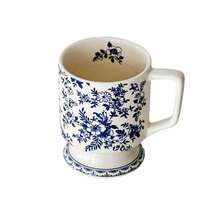 1 pièce Tasse en céramique à motif, design élégant rayé vintage, forme unique - Convient pour la consommation quotidienne, la dégustation de café, un choix de cadeau réfléchi pour les amateurs de café, les meilleurs amis, le pendaison de crémaillère