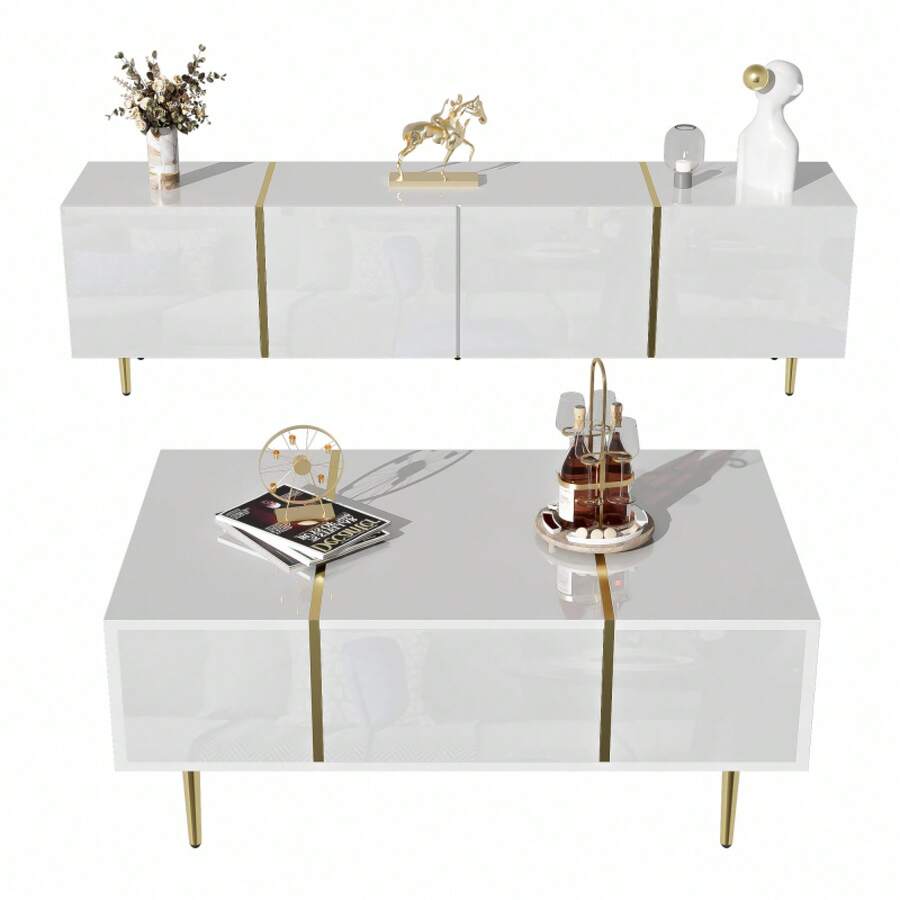 Television Stands & Entertainment Centers - 白色+MDF+40-49英寸 - 查看 1