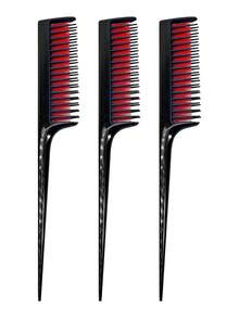 Peine de volumen - Peine de volumen triple con un peine de tres filas y mango de cola de rata para separar el cabello - Agrega volumen al cabello fino, medio y ralo para mujeres y hombres, peine de cola de rata para el peinado de la raíz, el peinado y los accesorios para el cabello (negro y rojo) Cepillo, peine, herramientas para el cabello, productos y accesorios para el cabello para la peluquería, la belleza, el regreso a la escuela, el cepillo, los cepillos para el cabello, el peine, el cepillo desenredante, los artículos de viaje, los artículos de viaje, el peinado, la peluquería, el cepillo para el cabello, el cepillo para el cabello liso, el cepillo para el peinado, el cepillo para el cabello rizado, el cepillo para el borde, el peine, el cepillo para el cabello, el juego de cepillos para el cabello, el peine para el cabello, el peine para los rizos, el cepillo desenredante, el cepillo para el cabello de las mujeres, el cabello, el viaje, los productos para el cabello, las herram - Multicolor - Ver 7