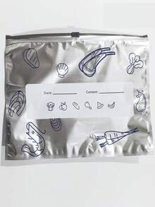 10/20/30入可重複使用鋁箔食品儲存袋，附拉鍊，加厚防漏自封式，適合新鮮蔬果 - 鋁箔保鮮袋 - 查看 8
