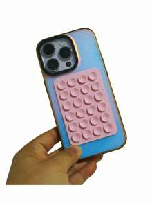 1pc Silicone Suction Cup Phone Case Stand, Octobuddy Sticky Phone Holder, Suitable For Smartphones - Multicolor - View 7