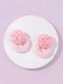 زوج من أربطة الشعر الكرويّة ثلاثية الأبعاد، جميلة للاستخدام اليومي، حاملات ذيل الحصان، أربطة الشعر، أشرطة المطاط للشعر، حبال الشعر