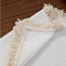 1pc/6pcs/30pcs Vintage American Style Tassel Placemats, Designed For Cafe, Hotel, Coffee Table, Tea Table - Multicolor - View 5