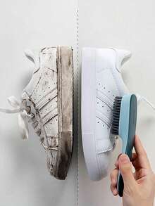 1 件鞋清洁刷，长柄家用鞋刷，多功能塑料刷，用于污渍衣物刷洗刷，硬毛清洁刷，洗衣刷，家用清洁工具，适用于鞋子、浴室、地板