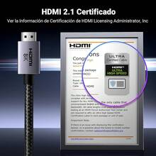 2.1 48Gbps 2M, Certificado de Alta Velocidad Aluminio, 4K@240Hz 120Hz 8K@60Hz, HDCP 2.2 y 2.3, eARC HDR 10 Compatible con\/Blu-ray\/TV\/Switch\/TV\/Monitor - 2 metros - Ver 11