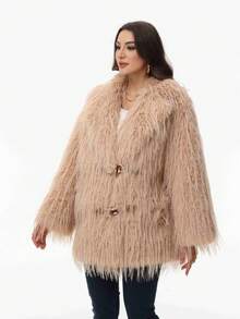Faux Fur Trim Leather Jacket With Fringe, Fashion Outerwear For Travel, Autumn/Winter