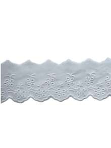 1 pièce de tissu en coton avec dentelle brodée ajourée, accessoires vestimentaires, textiles d'ameublement, décorations pour la maison, nappes, tissu en dentelle (couleur aléatoire)