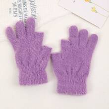 Warm Plush Gloves For Women, Thickened Warm Touchscreen Fingerless Gloves, Suitable For Outdoor Sports, Cycling In Winter. Valentine's Day Gift