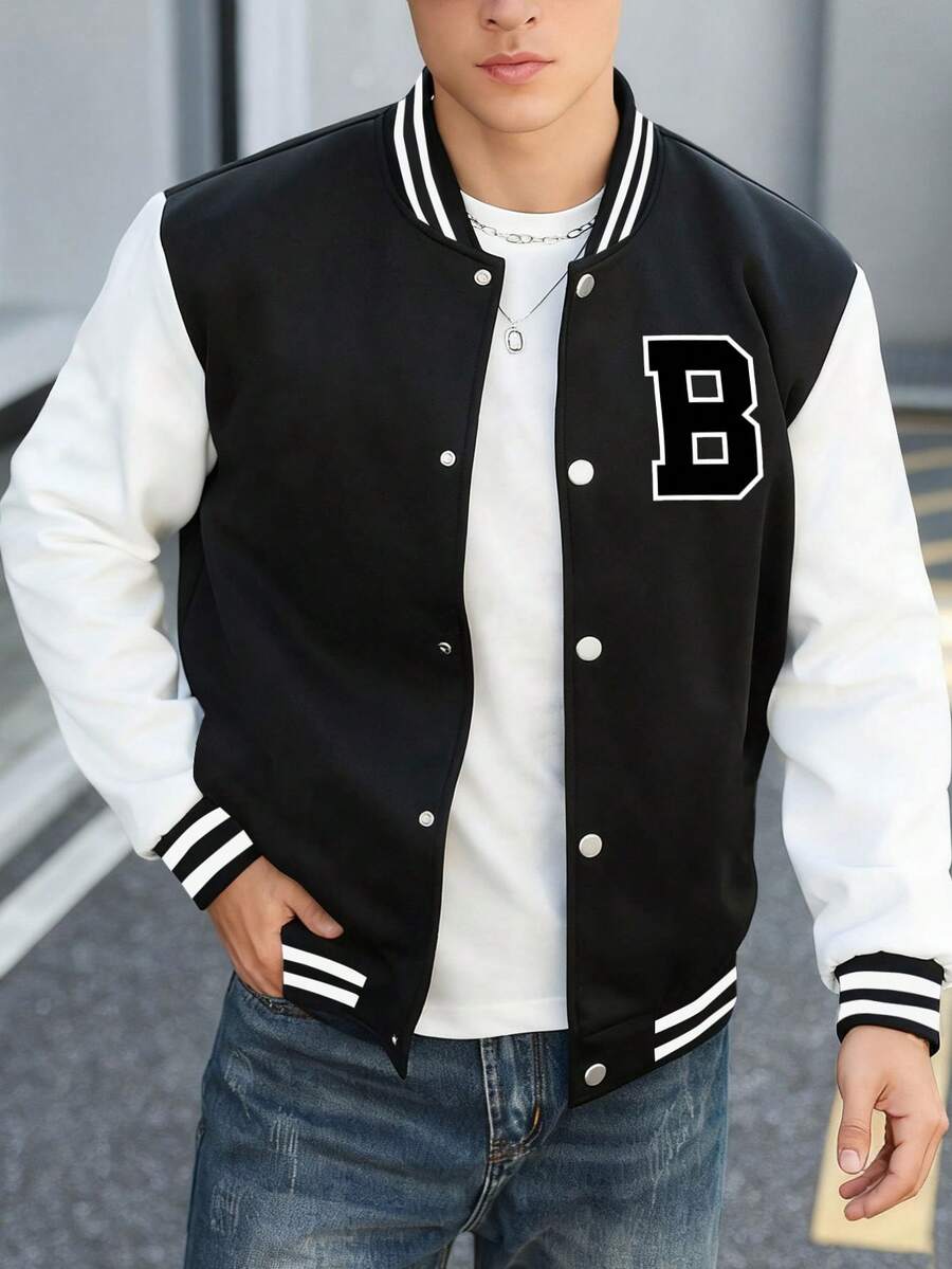 1pc Teen Boy Casual Personalized Letter Print Soft Comfortable Versatile Sweatshirt, Suitable For Daily Wear, School, Outdoor Activities