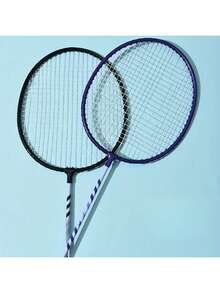 Authentic Badminton Racket With Double Racket Sponge Handle And Multi-Color Alloy Adult Student Hair Replacement Racket - Multicolor - View 3