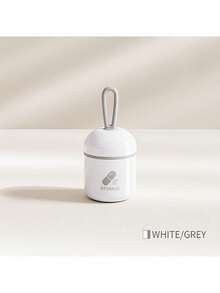 1 个迷你双隔层药盒 - 防潮密封设计，方便旅行或出差时携带个人药物 - 彩色 - 查看 7