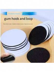 25/35/50/65片圆形黑色地板贴纸 - 黑色 - 查看 8