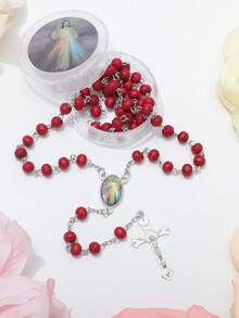 1 mặt dây chuyền thánh giá chuỗi hạt Mân Côi Đức Mẹ Guadalupe, Quà tặng tôn giáo cho Giáng sinh, Lễ Phục sinh, Thích hợp cho cầu nguyện hàng ngày, Thêm sức, Rước lễ, Rửa tội - Kinh Mân Côi Đức Mẹ Guadalupe - Xem 22