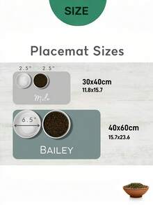 1PC Personalized Dog Bowl Mat, Custom Pet Name Mat,Dog Lover Gift, New Puppy Gift, Custom Cat Placemat, Unique Pet Feeding Mat,Perfect Gift For Birthday,Christmas,Thanksgiving,Halloween, And Special Occasions - Multicolor - View 7