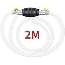 Bomba de sifón,Bomba Manual Pro Fuel para Gas, Aceite, diésel y Agua, Manguera de sifón de Gasolina, Bomba de sifón de Transferencia de Combustible de Agua de Aceite de Gas(2M) - 2 millones - Ver 1