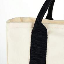 Miniso Geantă de pânză MINISO cu model de desene animate Snoopy, geantă de depozitare portabilă de mare capacitate, geantă de călătorie diversă, geantă de cumpărături reutilizabilă, rezistentă la deformare (1 buc)