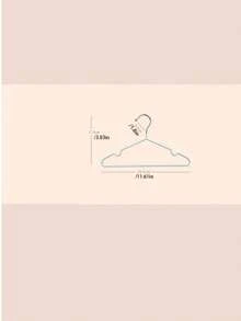 9pcs Heavy Duty Non-Slip Plastic Hangers - Space Saving, Multi-Functional Hangers For Home And Closet Organization