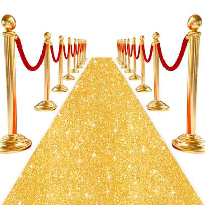 Golden Sequin Aisle Wedding Aisle Outdoor Activities Carpet Runners Runway Carpet Vintage Beach Aisle Racing Birthday Party Dance