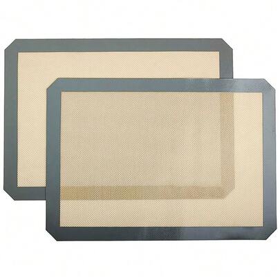 1 pieza Tapete de silicona para hornear macarons - Hoja de hornear de silicona antiadherente para macarons, pasteles, galletas y panes (Reutilizable/Media hoja), Juego de horneado perfecto para macarons, pasteles y panes Vuelta al colegio