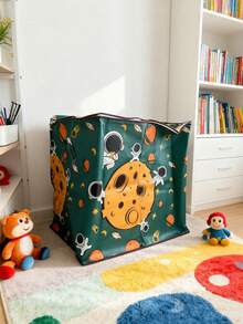 1pc Large Capacity Foldable Storage Bag, 180L/140L/110L Home Storage Bag, Multi-Function Bedding/Clothing/Doll Organizer Bag, Non-Woven Fabric, Waterproof, Dustproof, Suitable For Bedroom, Living Room, Dorm, Hotel