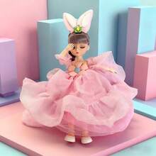 Princess Doll Interchangeable Outfits Fun Birthday/Gift For Girls - Baby Pink - View 1