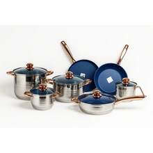 Grumberg Stainless Steel 13-Piece Set - Gold - View 10